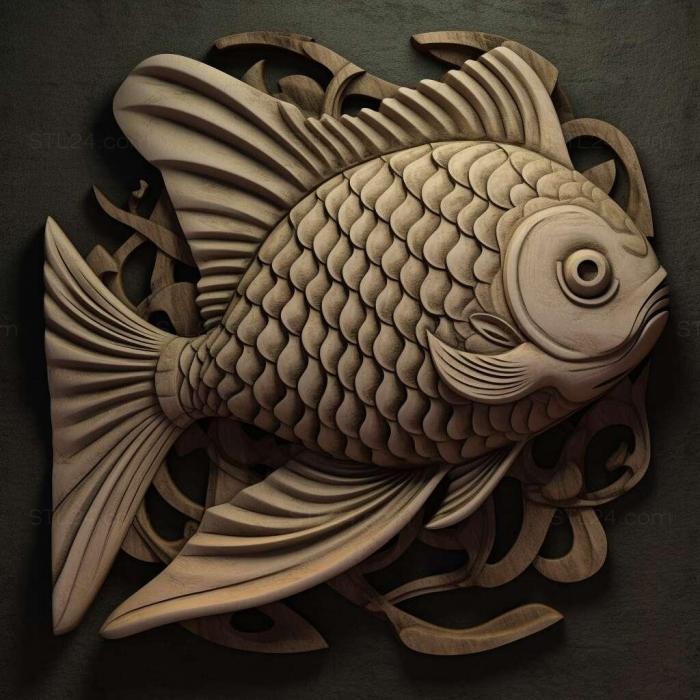 Nature and animals (st Wakin fish 2, NATURE_2394) 3D models for cnc